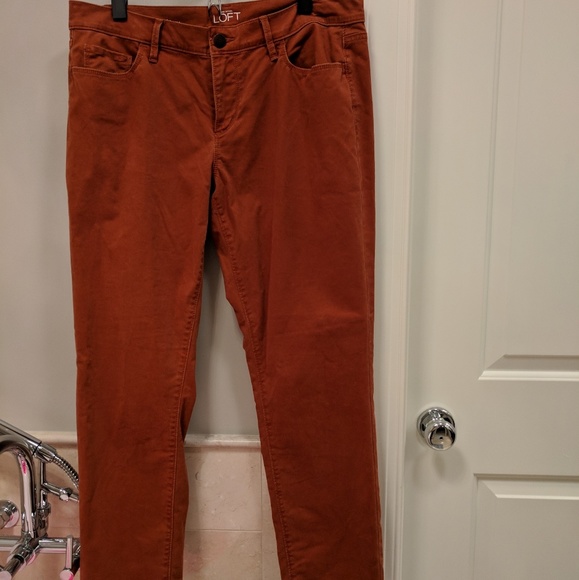 LOFT Denim - Loft burnt orange modern skinny jeans